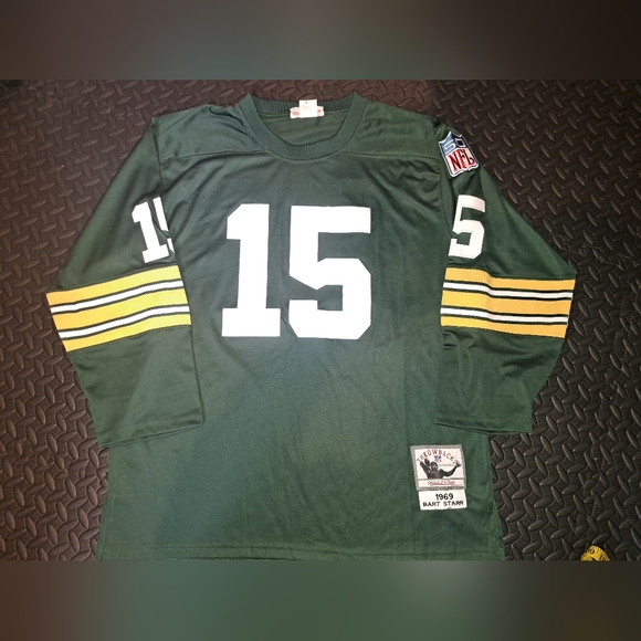 Mitchell&Ness 1969 Bart Starr Nfl Green Bay Packers football Jersey - Picture 1 of 15